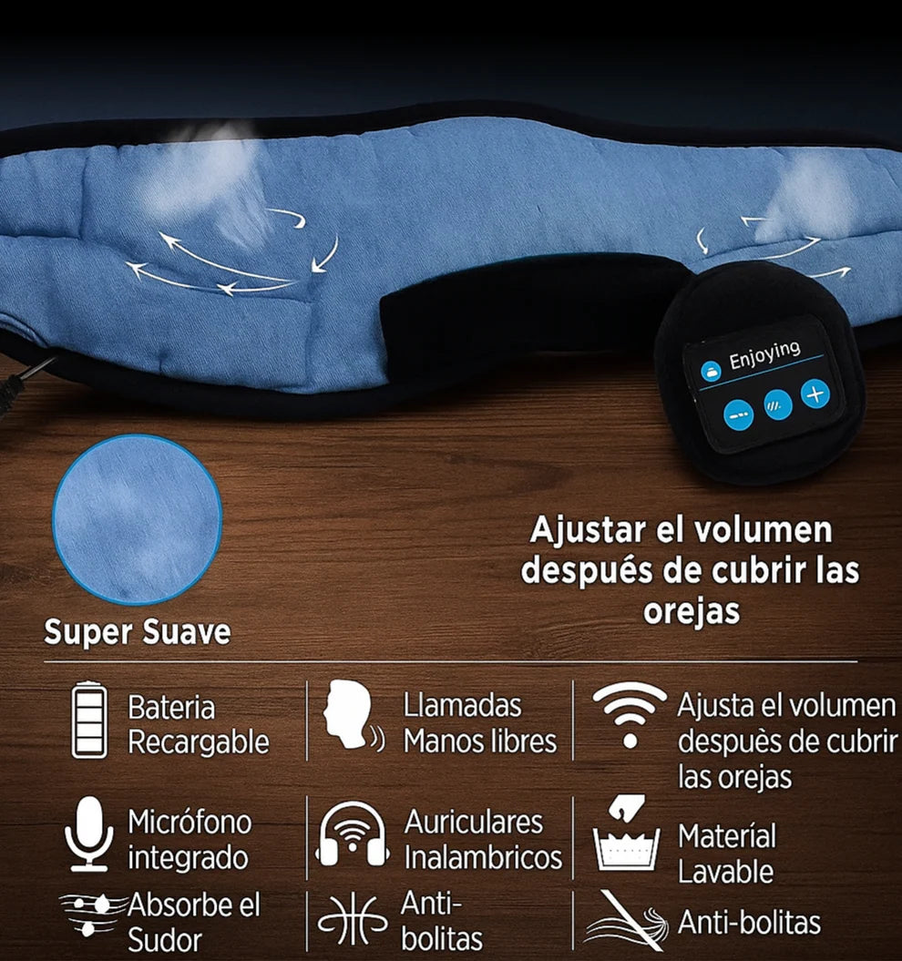 Tapa Ojos Masajeador Aromaterapia MoonMute Pro®